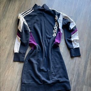 Adidas Black and Purple Sporty Dress
